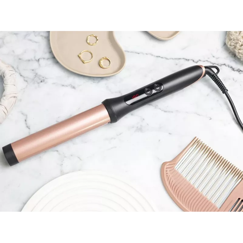 Garbanojimo žnyplės LAFE Sleek & Shine Curler 25 mm LAFLKA47571 – 25 mm statinė, elektrinės garbanojimo žnyplės