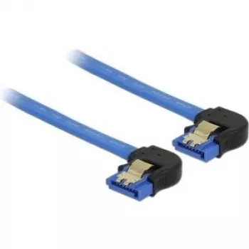 SATA kabelis DeLOCK 85096 0,3 m SATA 7-pin juodas mėlynas