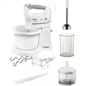 Bosch MFQ36490 ErgoMixx rankinis plaktuvas 450 W baltas/pilka