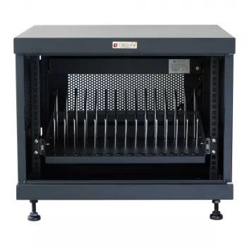 Stovo lentyna TECHLY 367652 kabelių tvarkytuvas su 3M lipniu montavimu, plienas, 550×550×410 mm, juoda