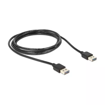 USB kabelis DeLOCK 1 m USB 2.0 A juodas