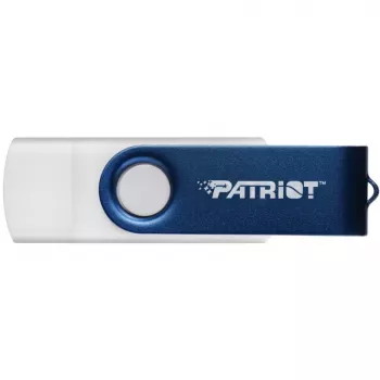 USB atmintukas PATRIOT Xporter X550 128GB, dviguba sąsaja USB-A ir USB-C 3.2 Gen 1, mėlynai baltas