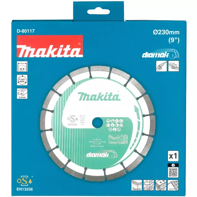 Deimantinis pjovimo diskas Makita D-80117, 230x22,23 mm