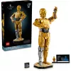 LEGO žvaigždžių karų statoma figūra C-3PO modelis 75398 — 1138 dalių, 380 mm eksponuojamas kolekcinis modelis