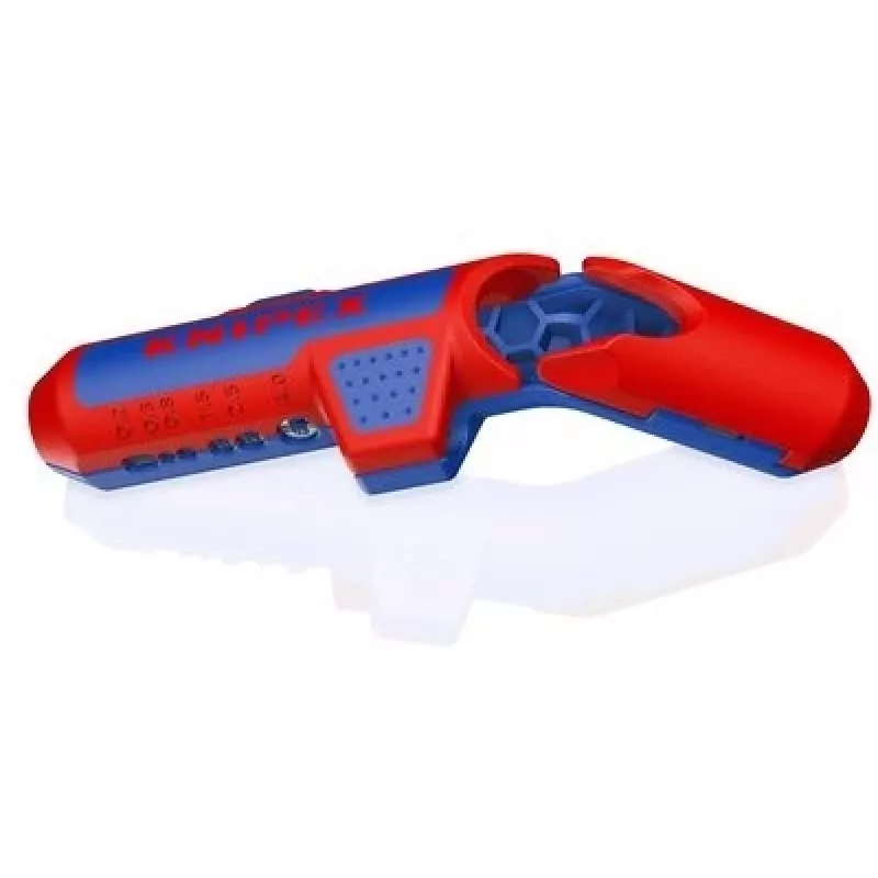Nuėmimo įrankis Knipex ErgoStrip PV 16 95 03 PV kabeliams, reguliuojamas ribotuvas, ergonomiška rankena