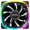 MONTECH RX140 PWM 140 mm ARGB Reverse Blade korpuso ventiliatorius - juodas