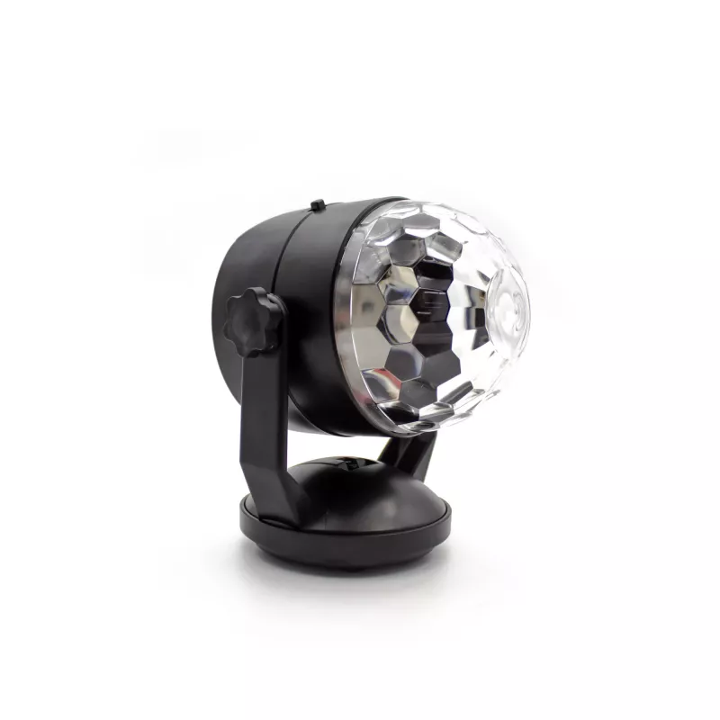 LED disko šviesos rutulys DENVER LDB-319 – kompaktiškas LED vakarėlių apšvietimas