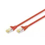 Pataisos laidas Digitus CAT 6A S/FTP DK-1644-A-0025/R 0,25m Raudonas