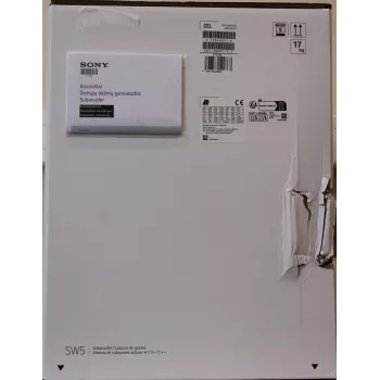 Subwoofer Sony SA-SW5 300 W belaidis, 2 Ω, nešiojamas, juodas – HT-A9 / A7000 (pažeista pakuotė)
