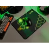 TRACER GameZone Hexy3 gamerio pelės kilimėlis, 35 x 28 x 0,4 cm, juodai geltonas
