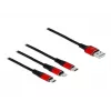 Delock 3 viename universalus įkrovimo kabelis - 30 cm