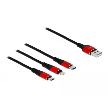 Delock 3 viename universalus įkrovimo kabelis - 30 cm