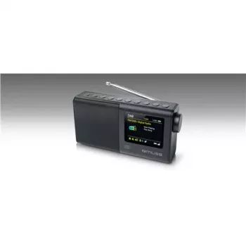 Nešiojamas radijo imtuvas muse M-117 DB — DAB/DAB+/FM, 3W RMS, 2,8 colio TFT, išorinė antena, 3,5 mm lizdas, 0,3 kg, juodas
