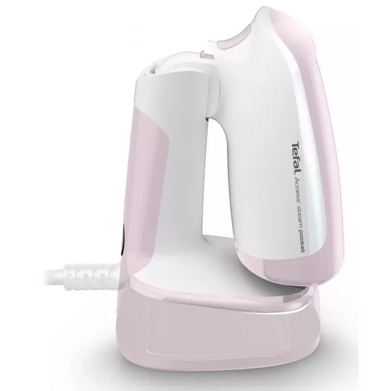 Rankinis drabužių garintuvas Tefal DT3050, 1300 W, 20 g/min garo, 0,12 l talpa, 2,6 m laidas, rožinis