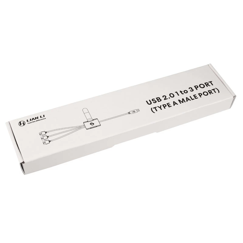 USB šakotuvas Lian Li PW-U2TPAW Type A vyriškas 1→3 IDC 9 kontaktų