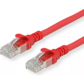 Roline Patch-Cable RJ-45 (M) į RJ-45 (M) 1,5 m SFTP PiMF CAT 6 Halogen-Free Moulded Stranded Raudona