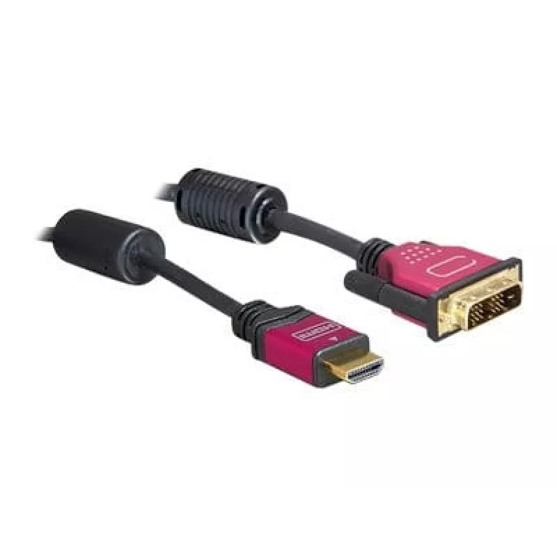 Kabelis HDMI - DVI DeLOCK 84343 3,0 m vyriškas / vyriškas