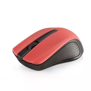Belaidė pelė MODECOM MC-WM9 RF Wireless 1200 DPI, ambidekstrinė, raudona/juoda