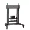 Mobilus TV stovas ONKRON TS2771-B 40–80 colių televizoriams, juodas, ratukinis grindų stovas