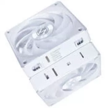 Lian Li UNI FAN 12CL1W3W baltas 120 mm belaidis korpuso ventiliatorius – modulinis, suderinamas su PWM šakotuvu