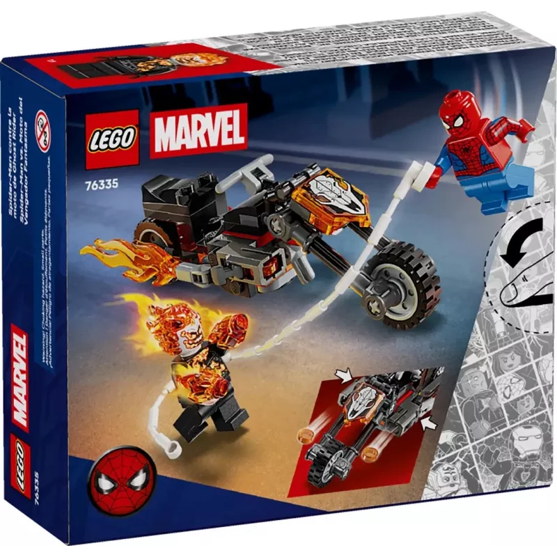 LEGO MARVEL 76335 Žmogus voras prieš Ghost Rider motociklą
