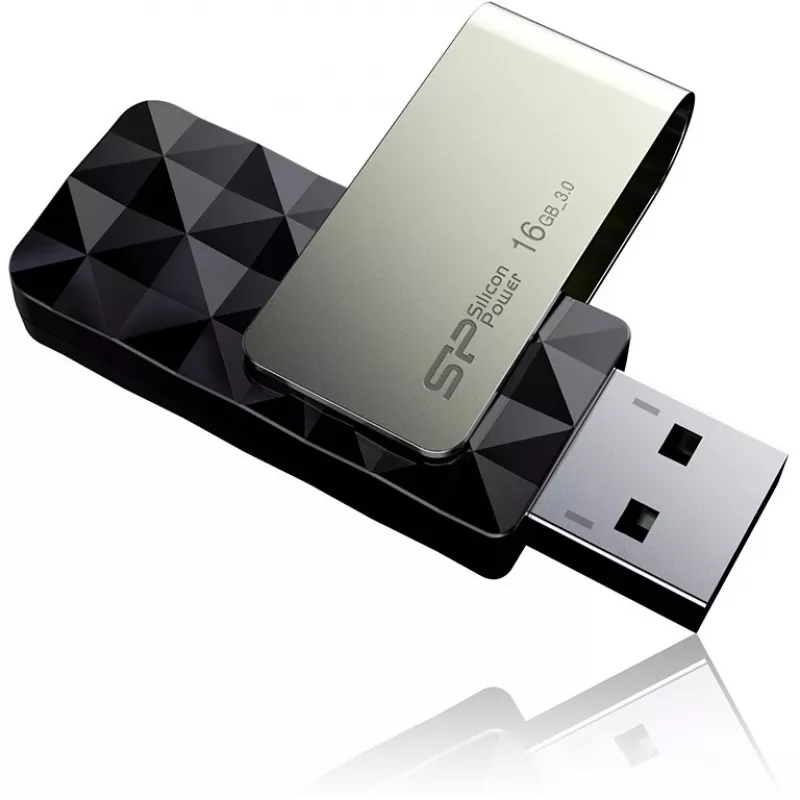 Silicon Power Blaze B30 SP016GBUF3B30V1K USB laikmena, 16 GB, USB 3.0, juoda