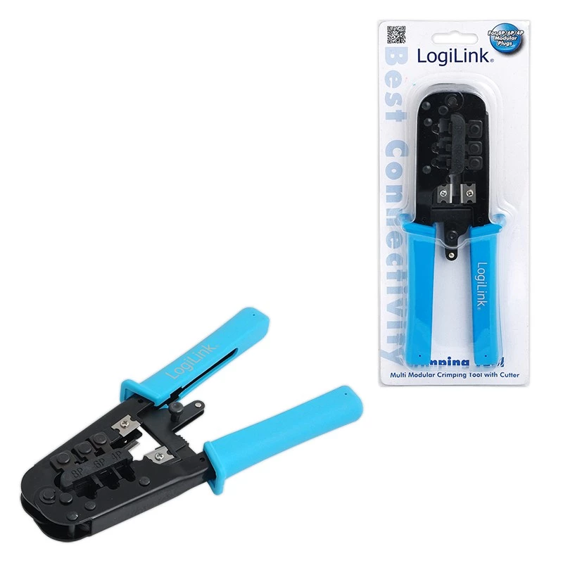 Kabelių nuėmimo įrankis LogiLink 8P8C WZ0019 juodas mėlynas