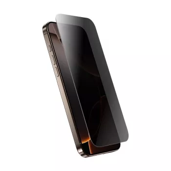 Privatumo stiklas Crong iPhone 16 Pro Max — matinis, atsparus įbrėžimams