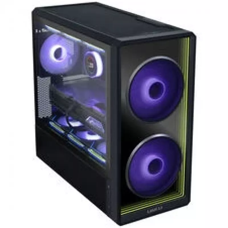 Lian Li LANCOOL 217 INF PC korpuso rinkinys + 3x UNI FAN SL-INF 120 Reverse Blade ventiliatorius - juoda