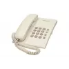 Analognis telefonas Panasonic KX-TS500PDW — 16 mygtukų, baltas, stalo/sienos montavimas, 100 įrašų telefonų knyga
