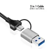 USB-A/-C į 2,5G Ethernet adapteris, pilkas