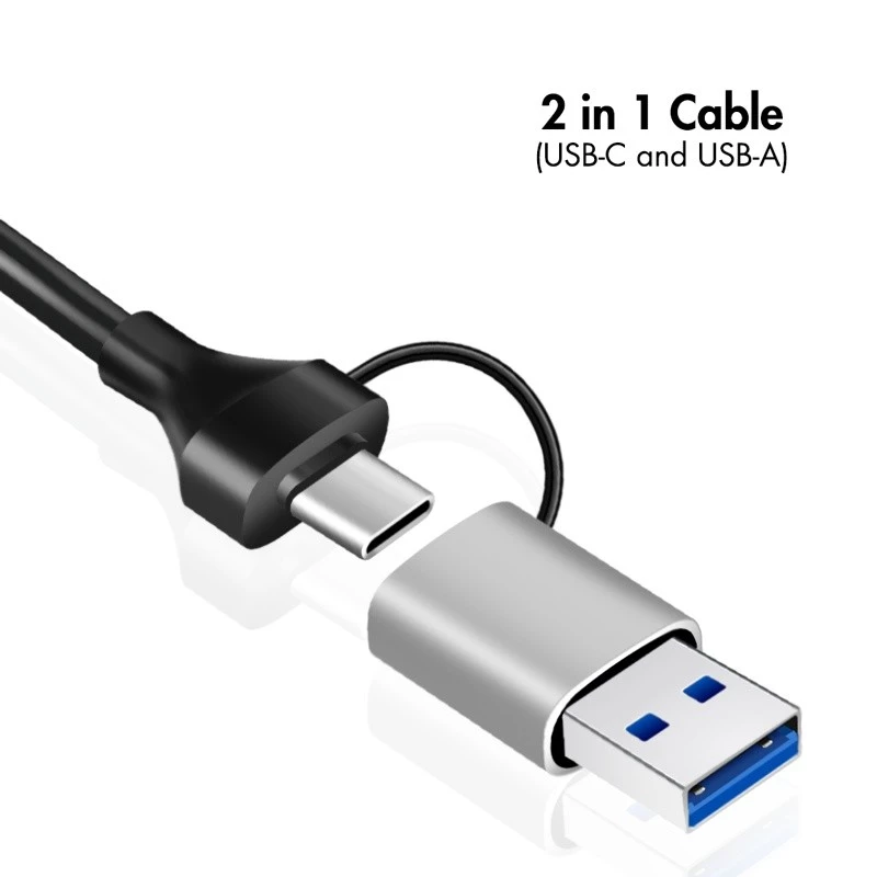 USB-A/-C į 2,5G Ethernet adapteris, pilkas