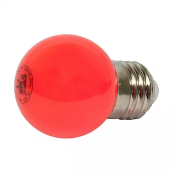 Synergy 21 LED Retrofit E27 lašo formos lemputė G45 raudona 1 W girliandoms