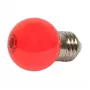 Synergy 21 LED Retrofit E27 lašo formos lemputė G45 raudona 1 W girliandoms