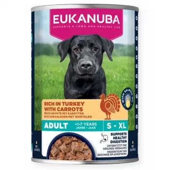EUKANUBA šlapias pašaras suaugusiems šunims kalakutiena ir morkos 400 g