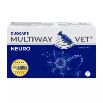 Maisto papildas kapsulėmis JM Sante Multiway Neuro šunims ir katėms, 60 vnt., 150 g, mažina nervinę įtampą