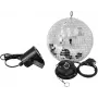 Mirror Ball rinkinys EUROLITE LED Spot 200 mm – veidrodinis rutulys su LED prožektoriumi