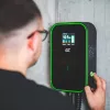 Krovimo stotelė elektromobiliams Green Cell EV14 22 kW juodas aliuminis sieninis