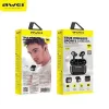 AWEI T29 TWS belaidės Bluetooth 5.0 ausinės su įkrovimo stotele juoda/juoda