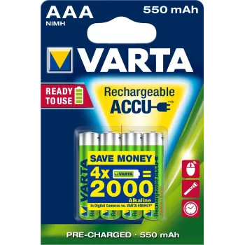 Įkraunama baterija Varta Ready2Use HR03 AAA 4vnt