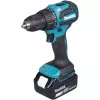 Akumuliatorinis smūginis gręžtuvas-suktuvas Makita DHP490Z, 18 V (mėlynas/juodas, be akumuliatoriaus ir įkroviklio)