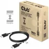 Club 3D CAC-1091 DisplayPort 2.1 kabelis, VESA DP80 sertifikuotas, dvikryptis, 4K120Hz / 8K60Hz / 10K30Hz, kištukas–kištukas, 1,2 m