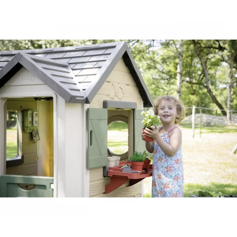 SMOBY 810408 lauko namelis vaikams nuo 2 metų, daugiaspalvis, su 1 durimis