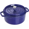 Staub 24 cm apvali ketaus puodas tamsiai mėlynas