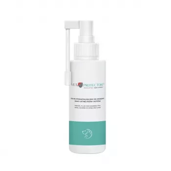 Burnos priežiūros tirpalas JM Sante Vet Protector Fresh 100 ml šunims ir katėms, dantų akmenų prevencija