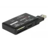 DeLOCK SuperSpeed USB kortelių skaitytuvas CF SD Micro SD MS M2 xD 5 Gbps