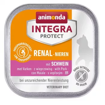 Šlapias kačių ėdalas animonda Integra Protect Mature Pork Grain Free 100 g – inkstų palaikymui, suaugusiems