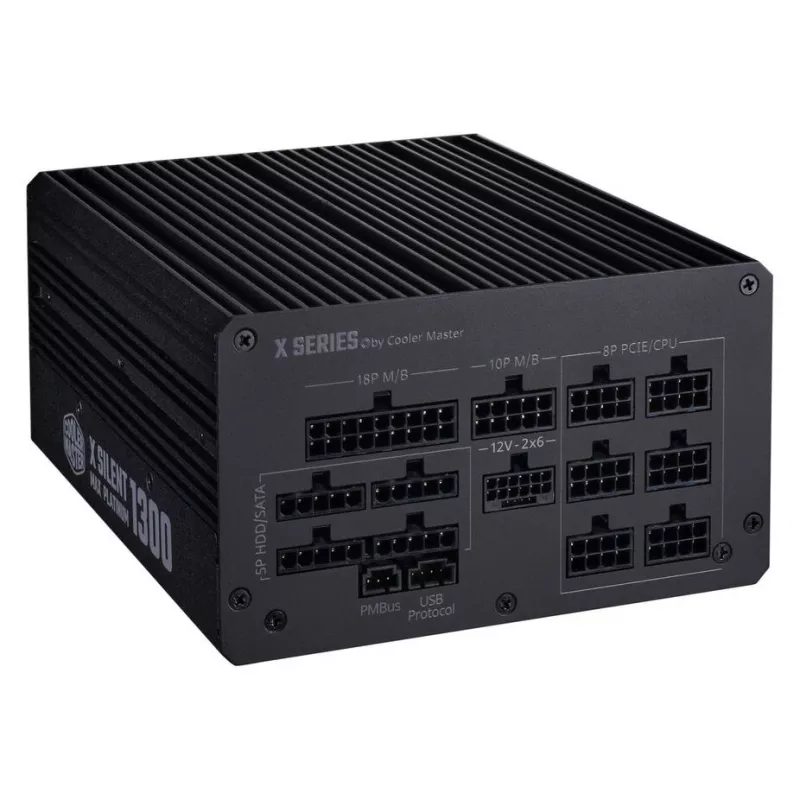 Maitinimo blokas Cooler Master X Silent MAX Platinum 1300W – ATX PSU, 1300W galia, Platinum efektyvumas