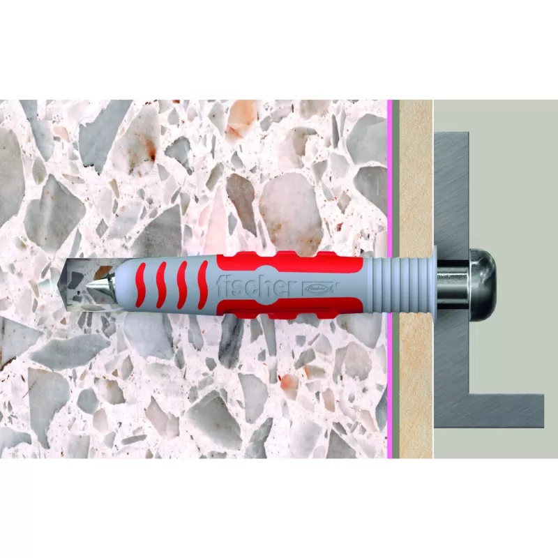 Kaištis sieninis Fischer DuoSeal 557727 (6 mm, 38 mm, nailonas, 50 vnt.)