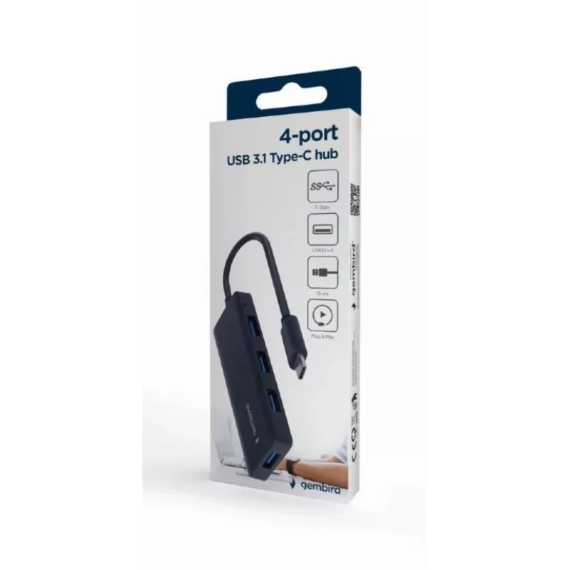 I/O HUB USB-C 4PORT UHB-CM-U3P4-02 GEMBIRD